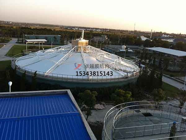 十堰市污水池反封閉罩棚設(shè)計(jì)施工、案例圖片 ?